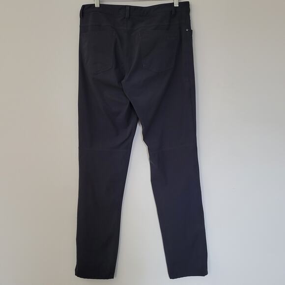 Lululemon Men's ABC Classic 37" Pants Melanite Size 33 Tall M5468T tear in front - Picture 4 of 11